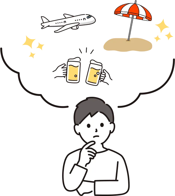 海外生活イメージイラスト